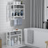 PPN Towel Rack Bathroom Storage Shelves Over The Toilet with Towel Bar, 100% Bamboo Adjustable Height Floating Shelf