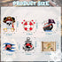 12 Pcs Cruise Door Magnet Stickers, Pirate Captain Mouse Sea Navigation Car Cruise Door Decorations Anchor Cruise Ship Holiday Decor for Carnival Cruise Refrigerator Door