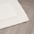 Laura Ashley Ruffle Cotton Bath Rug, 20" x 34", Ivory