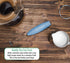 Elementi Milk Frother Wand & Matcha Mixer - Mini Electric Whisk for Coffee, Handheld Frother, Light Blue