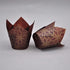 Muffin Baking Cupcake Cups, 2" Bottom Diameter x 3-1/2" Height, Fancy Floral Print Tulip Baking Cup, Case of 125 pcs