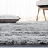 2'2" 7' EVK272G SAFAVIEH Evoke Collection x Ivory/Dark Grey Modern Abstract Non-Shedding Entryway Foyer Living Room