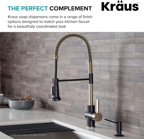 KRAUS Kitchen Soap and Lotion Dispenser, Chrome, KSD-41CH
