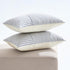 12x20 Inch, Pack 2 MIULEE Royal Blue and Beige Patchwork Farmhouse Pillow Covers of Striped Linen Decorative Modern