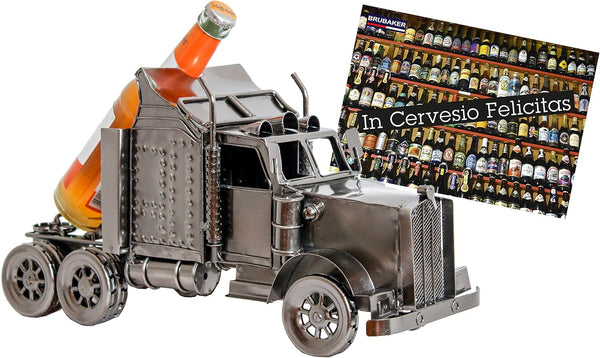 BRUBAKER Wine and Beer Bottle Holder Statue Truck Sculptures and Figurines Decor &