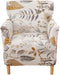 CRFATOP Stretch 1 Piece Chair Covers with Arms Printed Accent Chair Cover