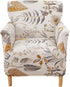 CRFATOP Stretch 1 Piece Chair Covers with Arms Printed Accent Chair Cover