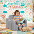 2-in-1 Kids Couch for Toddlers, Kids Sofa Chair, Comfy Soft Foldable Toddler Couch Chair for Girls and Boys