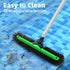 20" 12-Rows Wide Pool Brush Head, Heavy Duty Pool Scrub Brush with Soft Bristles, Inground/Above Ground Pool Brushes