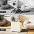 160L 3 3 LAMU Laundry Basket with Wheels, Rolling Laundry hamper with Lid and Removable Laundry Bag, Beige Large