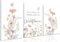Dawaqwe 3PcsFramed Wildflower Nursery Canvas Wall Art Flower Botanical Sentence Poster Pink Watercolor