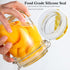 Glass Jars with Airtight Lid 24 Oz (Set of 2), Wide Mouth Mason Storage Canisters for Coffee, Sugar, Nuts, Spice,