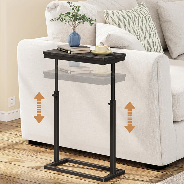 TUTOTAK End Table, Side Table, Tall Couch Table, Sofa Table, Living Room,