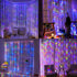 300 8 Dazzle Bright LED Curtain String Lights, Christmas Fairy Lights for Bedroom with Lighting Modes, Connectable