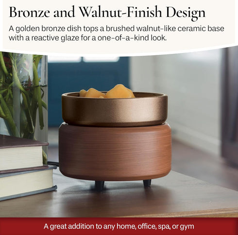 2-in-1 Candle Warmers ETC Candle and Fragrance Warmer for Warming Scented Candles or Wax Melts and Tarts