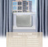 Indoor Air Conditioner Cover, AC Unit Window Cover with Double Insulation and Elastic Drawstring, 25L x 17H x 3.5D