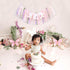 1st Fairy One High Chair Banner - Little Fairy Birthday Party Decoration,Sweet Floral Highchair Banner