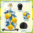 Countertop Thyle Mediterranean Capri Lemon Paper Towel Holder with Round Base Yellow Lemon Blue Leaf Bathroom Decor