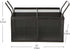 Mind Reader Utensil Accessory Caddy, Black Metal Mesh Organizer for Countertop, Office, Kitchen, 8.5" L x 8.5" W