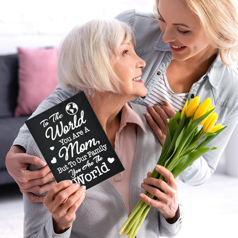 Mom Gift Sign, Handmade Wooden Quote Plaque for Mother's Day, Birthday, Christmas, Wall or Tabletop Decor