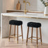 Set 2 Sunlit Bar Stool Covers - of Rectangle Bar Stool Seat Covers, Soft and Cushioned Bar Chair Covers, Easy