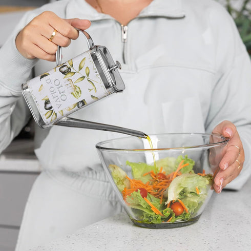 16 Fox Run Stainless Steel Olive Oil Dispenser With No Drip Spout, Ounces