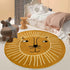 4Ft, USTIDE Kids Rug Round Round Lion Play Mat Non Slip Kids Circle Rug Soft Nursery Rug Wahable Floor Carpet