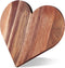 Heart Shaped Cutting Board, 12 x 10 x 0.6 Inch Acacia Wood Cheese Serving Platter, Charcuterie Board for Gifts
