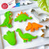 Ann Clark Dinosaur Cookie Cutters, 5-Pc Set, Made in USA, Triceratops, Stegosaurus, T-Rex, Brontosaurus, Dino Footprint
