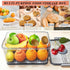 Counter Bread Box Bread Boxes for Kitchen Airtight,Time Recording Bread Storage Container with Lid, Bread Keeper