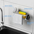 2 Cisily Kitchen Sink Caddy Sponge Holder in The Sink, Stainless Steel Kitchen Sink Organizer, Brush Holder, Dish Cloth