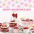 Hsei 60 16oz Pcs Valentine's Day Conversation Heart Disposable Soup Bowls Ice Cream Cups Snack Paper Bowls Dessert