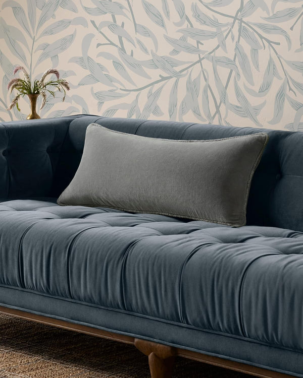 Loloi Liza Pillow, 12"X27" Cover Only in GREY