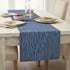 14"x48" Coffee Table Runner Modern Kitchen Cotton Table Cloth Strip with Decorative Stitched Edge Dresser Scarf Dining