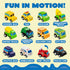 12 Set 3+, JOYIN Carpet Playmat w/ Cars Pull-Back Vehicle for Kids Age Jumbo Play Room Rug, City Pretending Play