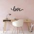 Metal Wall Decor Rustic Letter Signs, Black Wall Art Hanging Word Cutout Decoration for Home (Love Style)