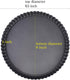 Tart Pan, 9 Inch Non-Stick Removable Loose Bottom - Carbon Steel with 1.1 Inch Depth