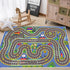 Kids Rug, Race Track Playmat Rugs 5939 in Kids Carpet with Rubber