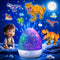 Dinosaur Night Light for Kids, 21 Lighting + 6 Films, 360° Rotate + Remote, 10 Sound Projector Night Light
