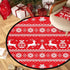 Christmas Boho Round Rug, Merry Christmas Area Rug for Bedroom Living Room, Non-Slip Floor Mat Carpet