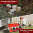 3-Compartment VINGLI Chicken Nesting Box Roll-Out with Plastic Baskets, Egg Nesting Boxes for Hens, Chicken Coop Laying
