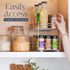 HOLDN’ STORAGE Pull Out Cabinet Organizer for Spices, Cans - Heavy Duty with Lifetime Limited Warranty, Pull Out Spice