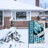 Welcome Winter Decorative Garden Flag, Blue Plaid Check Snowflake Farmhouse Yard Decorations, Seasonal Outdoor Decor