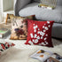 ArtSocket Set of 4 Japanese Tree Throw Pillow Covers, Cherry Blossom Beige Cream, 18x18 Inches