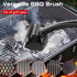 Grill Brush for Outdoor BBQ - Replaceable Bristle Free Heading and Reinforced Scraper - Safe BBQ Brushes