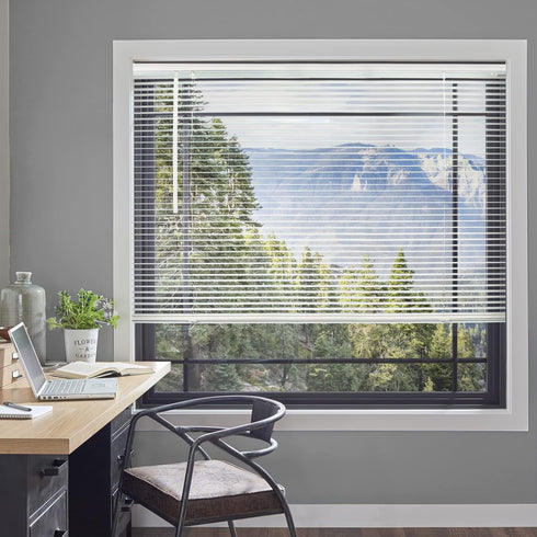 CHICOLOGY Blinds for Windows , Mini Blinds , Window Blinds , Door Blinds , Blinds & Shades , Camper Blinds , Mini Blinds for Windows , Horizontal Window Blinds , Gloss White, 24"W X 36"H
