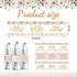 Colarr 72 Pcs Pink Baby Shower Water Bottle Labels Pink Gold Flower Water Bottle Wrappers Stickers Waterproof Self