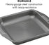 Circulon Total Nonstick Baking Pan With Lid / Nonstick Cake Pan With Lid, Rectangle - 9 Inch x 13 Inch, Gray by Circulon