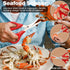 11 Set, Pcs Crab Crackers and Tools, Seafood Tools Crab Leg Cracker, Seafood Scissors, Condiment Cups, Crab Leg Forks