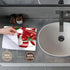 3dRose Towel, Pretty Candy Cane with Bells Illustration Design